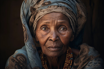 portrait of an african lady