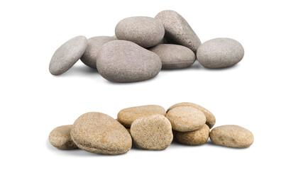 Uniform and beautiful stone. Transparent background. Resource png.