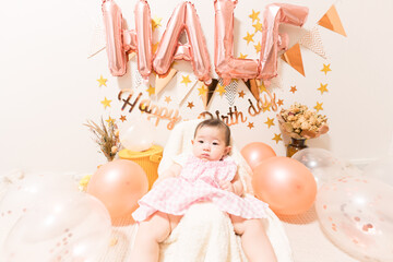 日本人の赤ちゃんのハーフバースデー