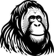 Orangutan icon 10 - obrazy, fototapety, plakaty