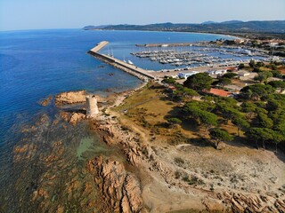 San Giovanni di Posada drone view