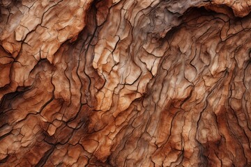 Photo of the hidden textures of tree bark in close-up. Generative AI - obrazy, fototapety, plakaty
