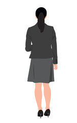 Business woman.  Businesswomen wearing smart formal outfit. elegant female characters . Vector realistic illustration isolated on white background.