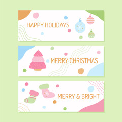 cute christmas banner collection