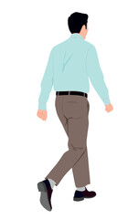 Business person or business man. Businessmen wearing smart formal outfit.  Handsome male characters . Vector realistic illustration isolated on white background.