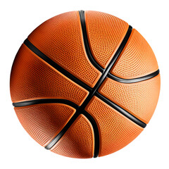 Basketball Ball Isolated on Transparent Background