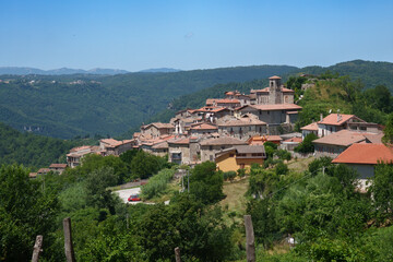 Fototapeta na wymiar Capradosso, old village in Rieti province