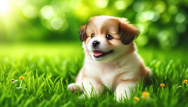 Puppy in Grass