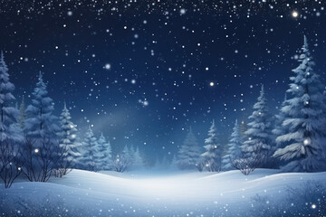 Fototapeta na wymiar Christmas snowy background winter season