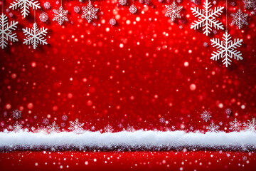 Christmas background with snowflakes