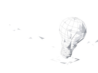 mesh struct_A006 fragment A006_bulb shows the meaning of creative vector illustration graphic EPS 10
