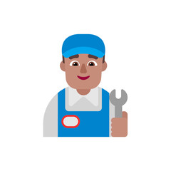 Man Mechanic: Medium Skin Tone