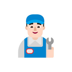 Man Mechanic: Light Skin Tone