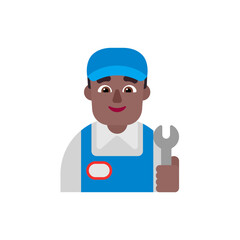 Man Mechanic: Medium-Dark Skin Tone