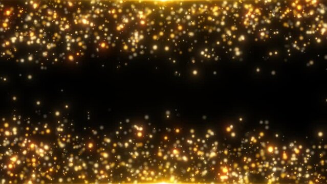 gold glitter lights celebration backdrop video