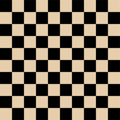 black and beige colors checkered seamless geometric pattern, square template,checkerboard vector illustration.