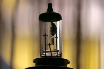 Lamp Of Car Headlights Close Up