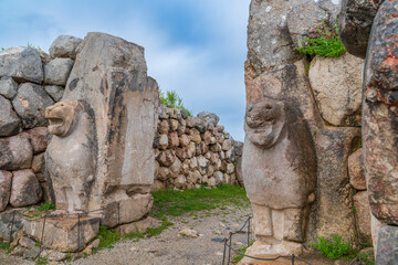 The ancient city of Hattusa located within the borders of Corum province the capital of the Hittite...