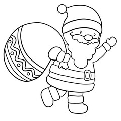 Christmas doodles, black doodles, coloring book cartoons, coloring pages for kids.