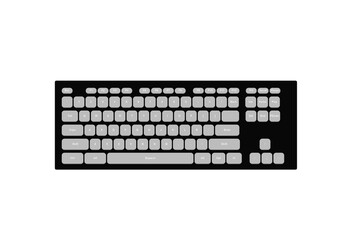 keyboard isolated on white background