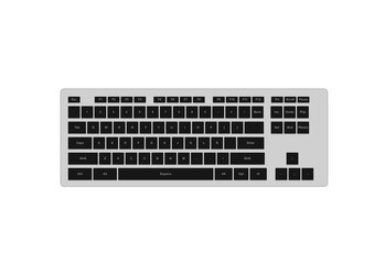 keyboard isolated on white background