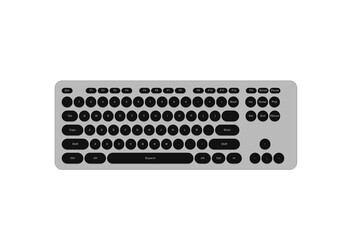 keyboard isolated on white background