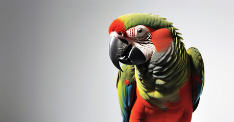 Fototapeta premium parrot on white background