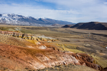 Landscape of Kizil Chin, a place called “Mars” in Altay mountains