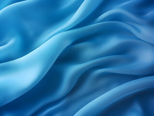 Obraz premium Blue abstract fabric background. Fabric with folds. High-resolution