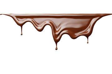 Chocolate milk splash isolated on transparency background, nutrition liquid fluid element flowing wave explode, dripping brown choco with drops