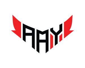 AAY letter logo design.
