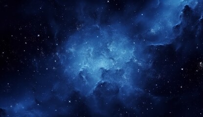 Fototapeta na wymiar blue interstellar nebula cosmos galaxy wallpaper background