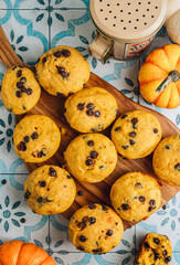 Pumpkin Muffin with chocolate chips