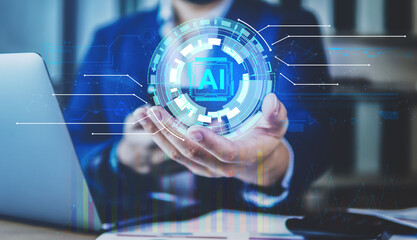 AI (Artificial Intelligence) technology, AI Learning and Artificial Intelligence, AI system for assistance people.