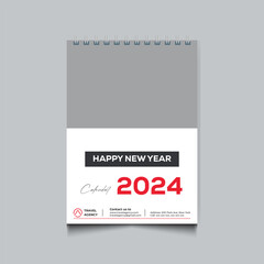 Naklejka na ściany i meble Wall Calendar Design 2024