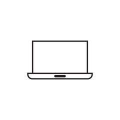 Computer pc monitor screen vector icon