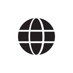 Globe vector icon, Web sign