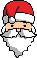 vector cartoon santa claus christmas greeting for christmas celebration