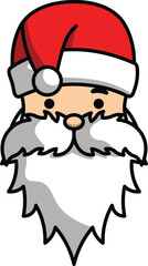 vector cartoon santa claus christmas greeting for christmas celebration