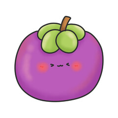 Mangosteen cartoon
