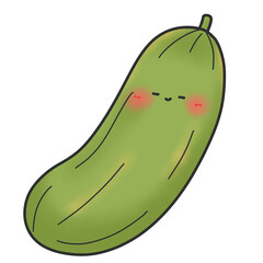 Cucumber cartoon