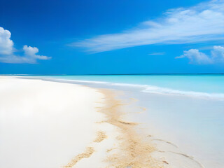 beach with sky and clouds