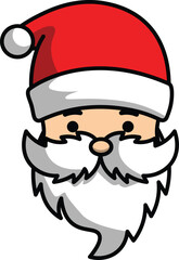 vector cartoon santa claus christmas greeting for christmas celebration