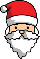 vector cartoon santa claus christmas greeting for christmas celebration