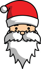 vector cartoon santa claus christmas greeting for christmas celebration