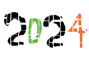 illustration of an background 2024 New Year