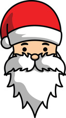 vector cartoon santa claus christmas greeting for christmas celebration