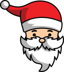 vector cartoon santa claus christmas greeting for christmas celebration