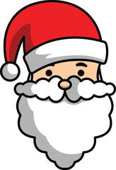 vector cartoon santa claus christmas greeting for christmas celebration