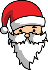 vector cartoon santa claus christmas greeting for christmas celebration